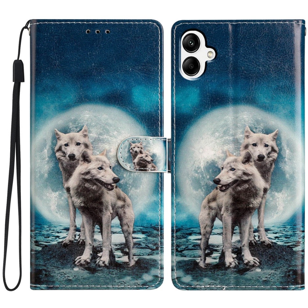 Unique knížkové pouzdro na Samsung Galaxy A06 4G - dva vlci