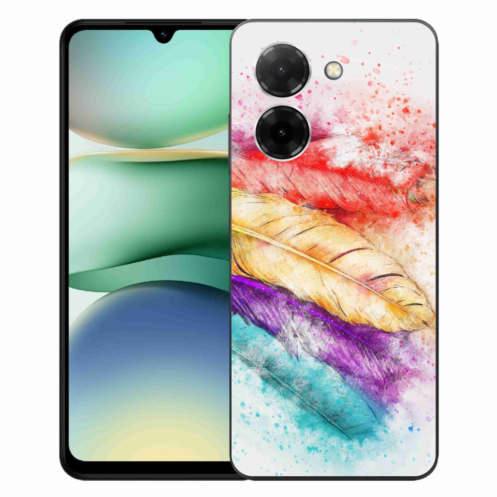 Gelový kryt mmCase na Xiaomi Redmi A5 (171.7x77.8x8.3mm) - barevné peří