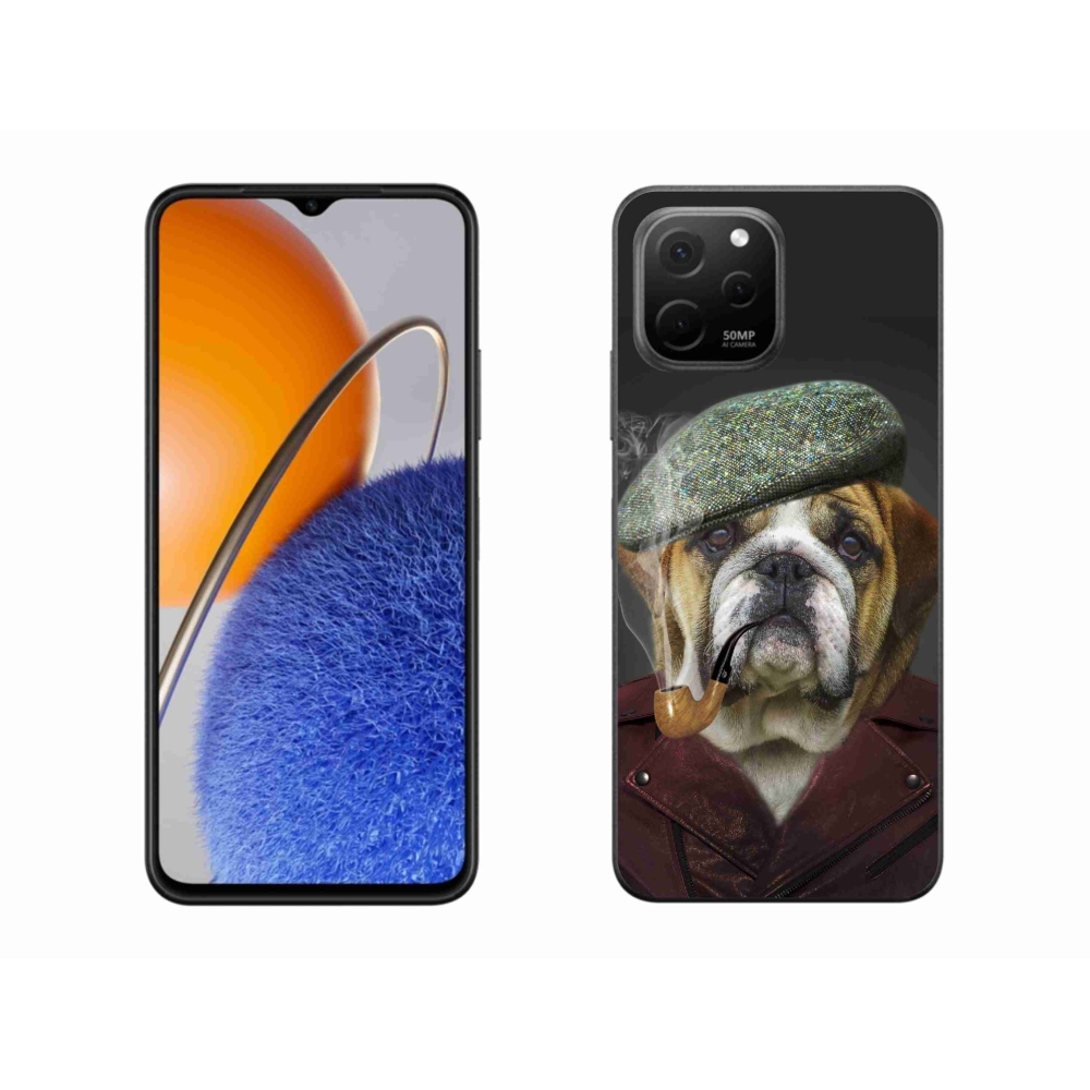 Gelový kryt mmCase na Huawei Nova Y61 - pes s fajfkou