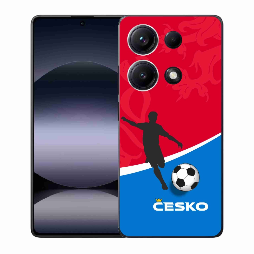 Gelový kryt mmCase na Xiaomi Redmi Note 14S - fotbal Česko