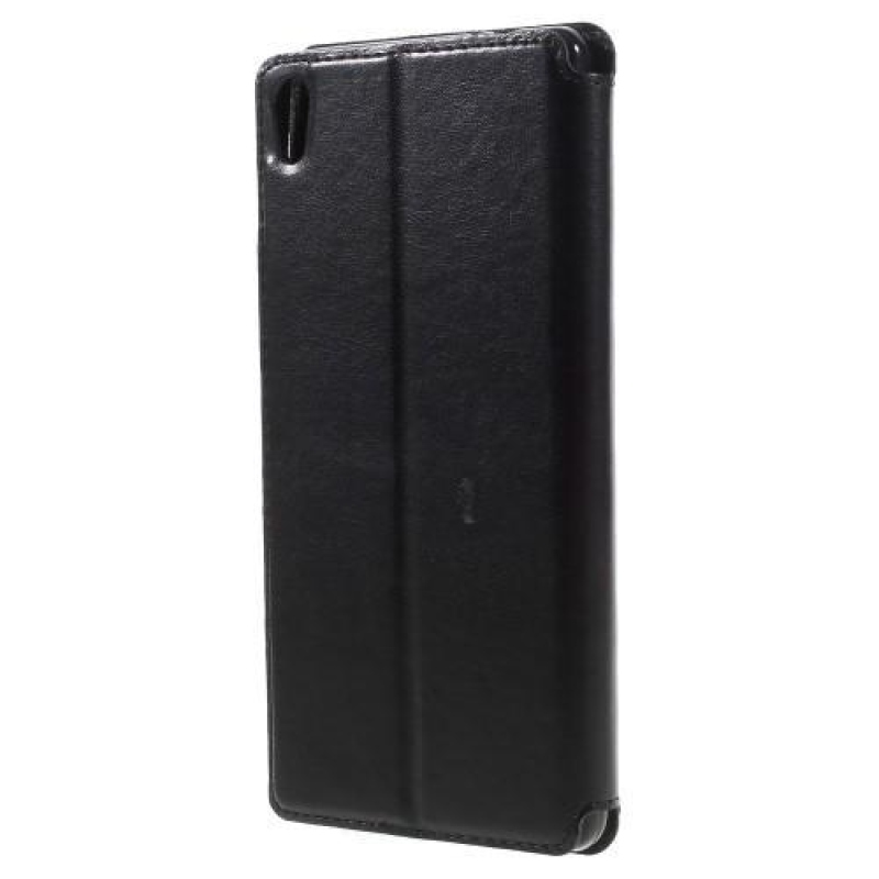 Richi PU kožené pouzdro s okýnkem na Sony Xperia XA Ultra - černé