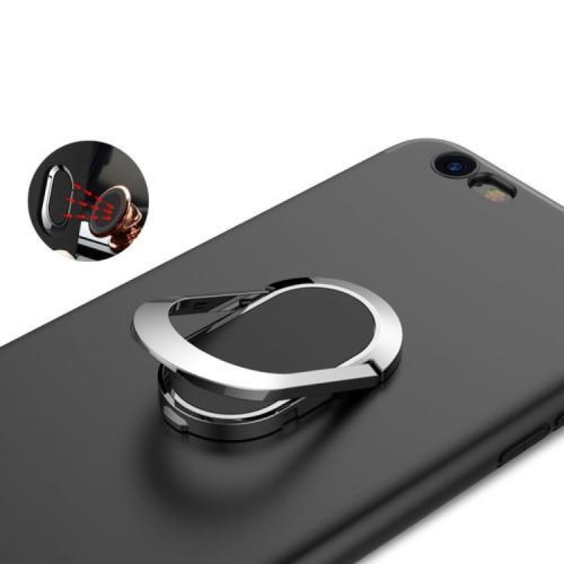 Ring gelový obal na iPhone 6 Plus a 6s Plus - černý