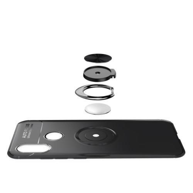 Ring gelový obal na mobil Xiaomi Mi 8 - černý/červený