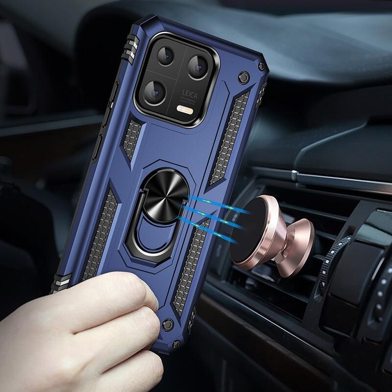Ring odolný hybridní kryt s úchopem na Xiaomi 13 - modrý