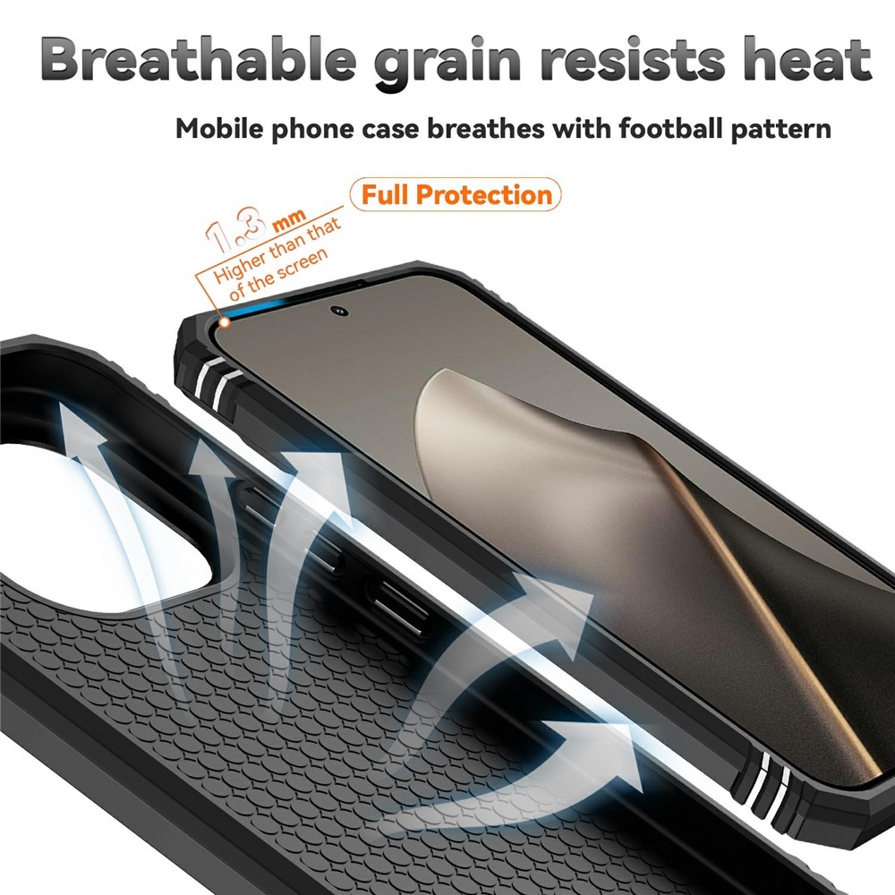 Ring odolný hybridní kryt s úchytem na prst na Xiaomi 15T - černý