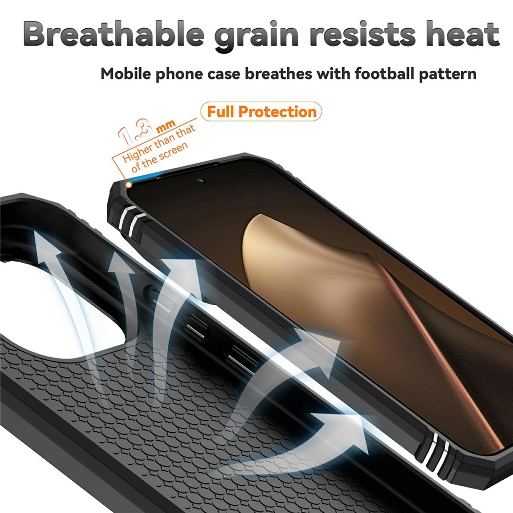 Ring odolný hybridní kryt s úchytem na prst na Xiaomi 15T Pro - černý