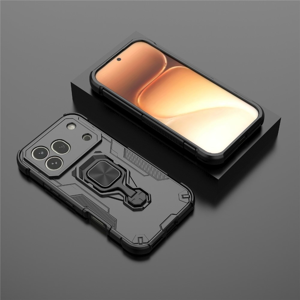 Ring odolný kryt na mobil Honor 600 Pro 5G - černý