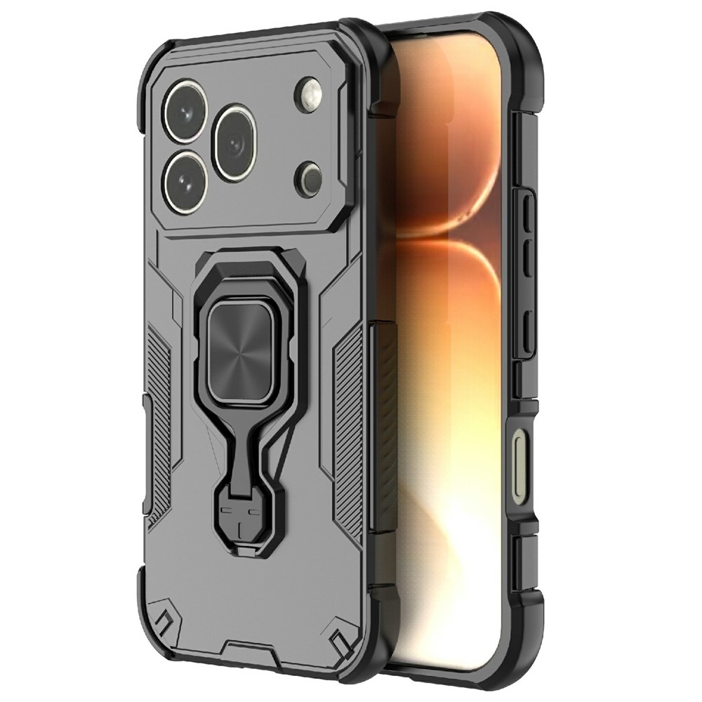 Ring odolný kryt na mobil Honor 600 Pro 5G - černý