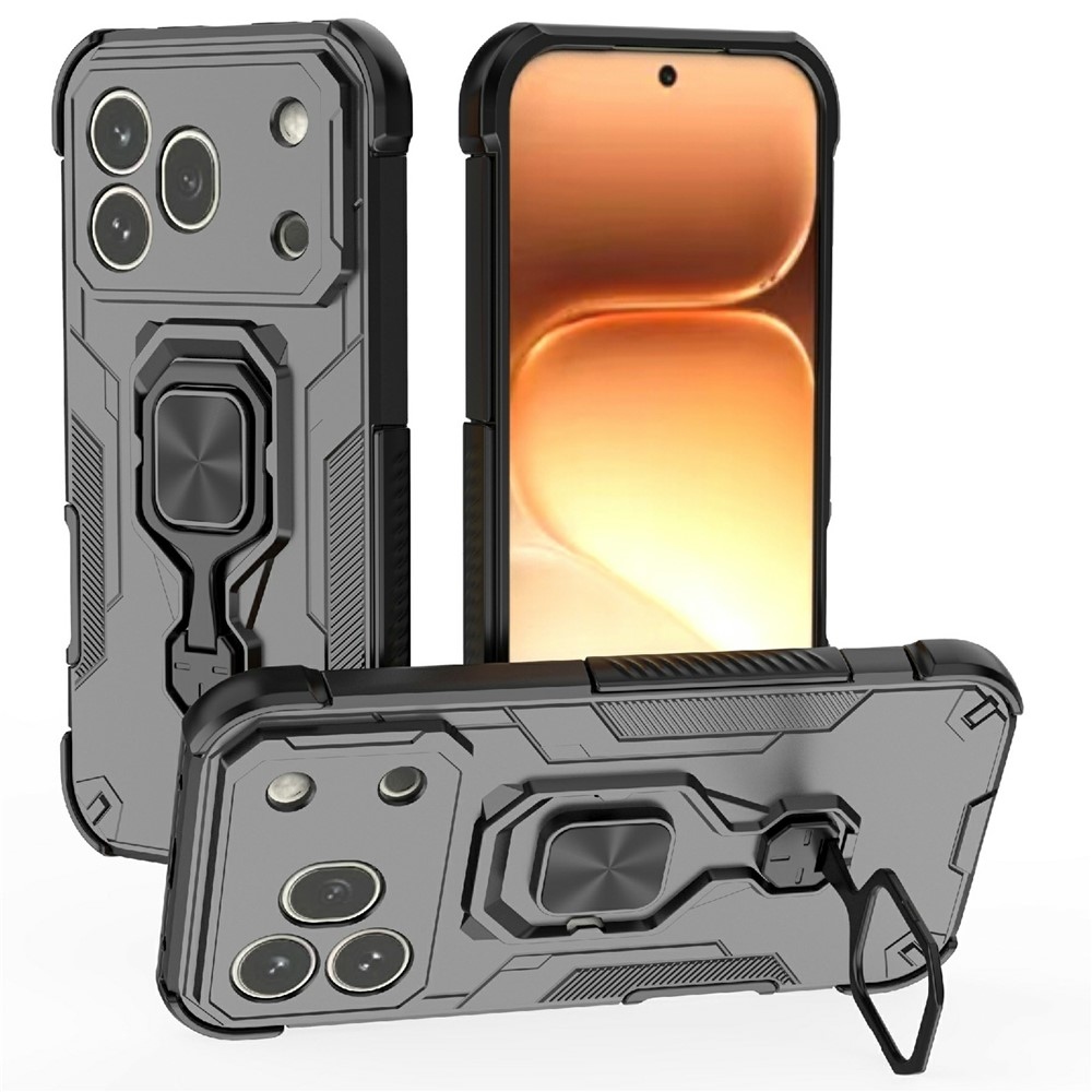 Ring odolný kryt na mobil Honor 600 Pro 5G - černý