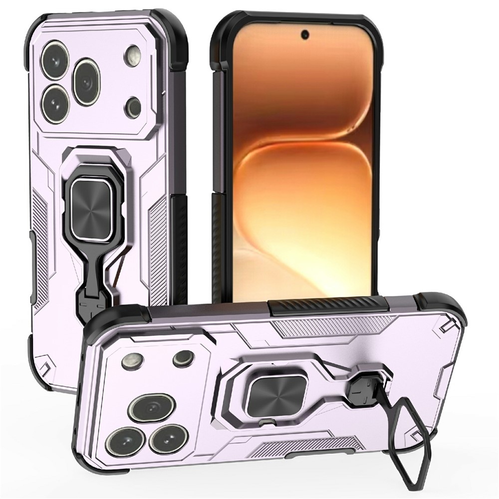 Ring odolný kryt na mobil Honor 600 Pro 5G - fialový