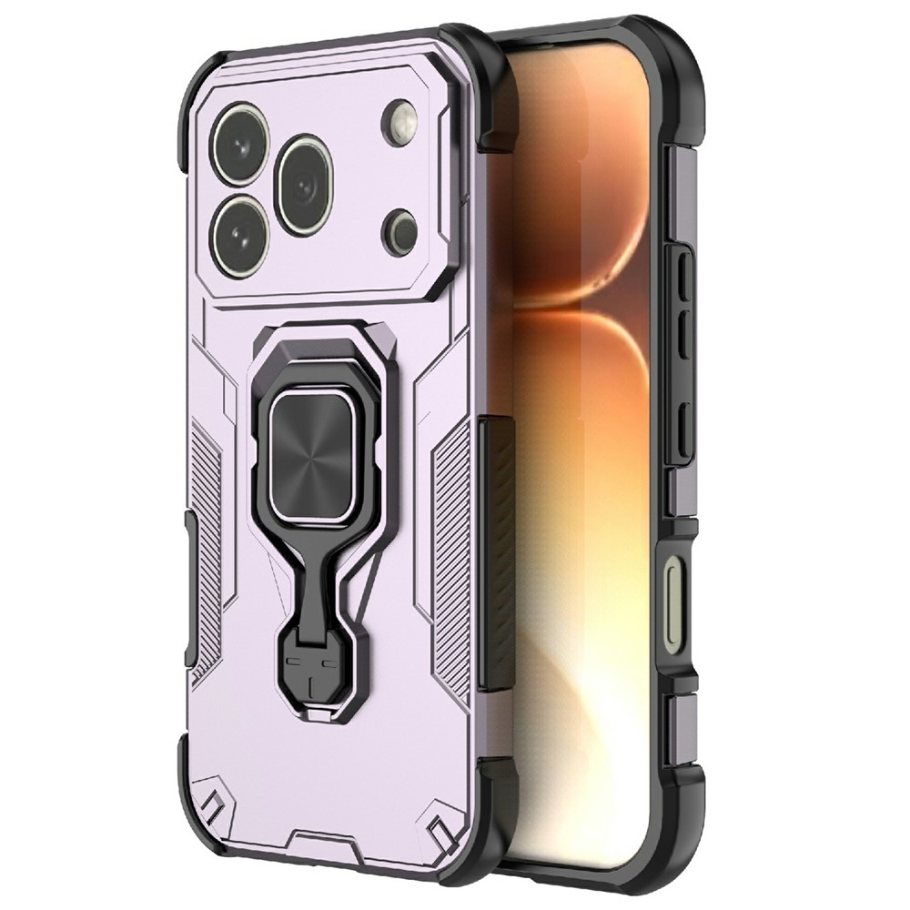 Ring odolný kryt na mobil Honor 600 Pro 5G - fialový