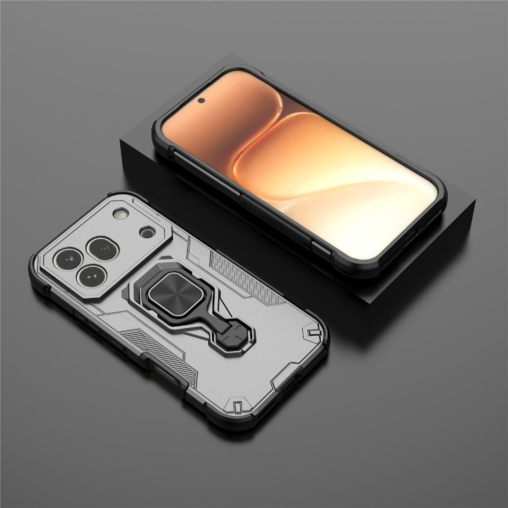 Ring odolný kryt na mobil Honor 600 Pro 5G - šedý