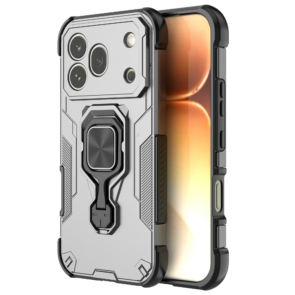 Ring odolný kryt na mobil Honor 600 Pro 5G - šedý