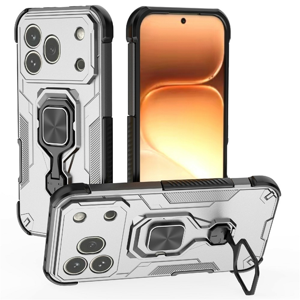 Ring odolný kryt na mobil Honor 600 Pro 5G - šedý