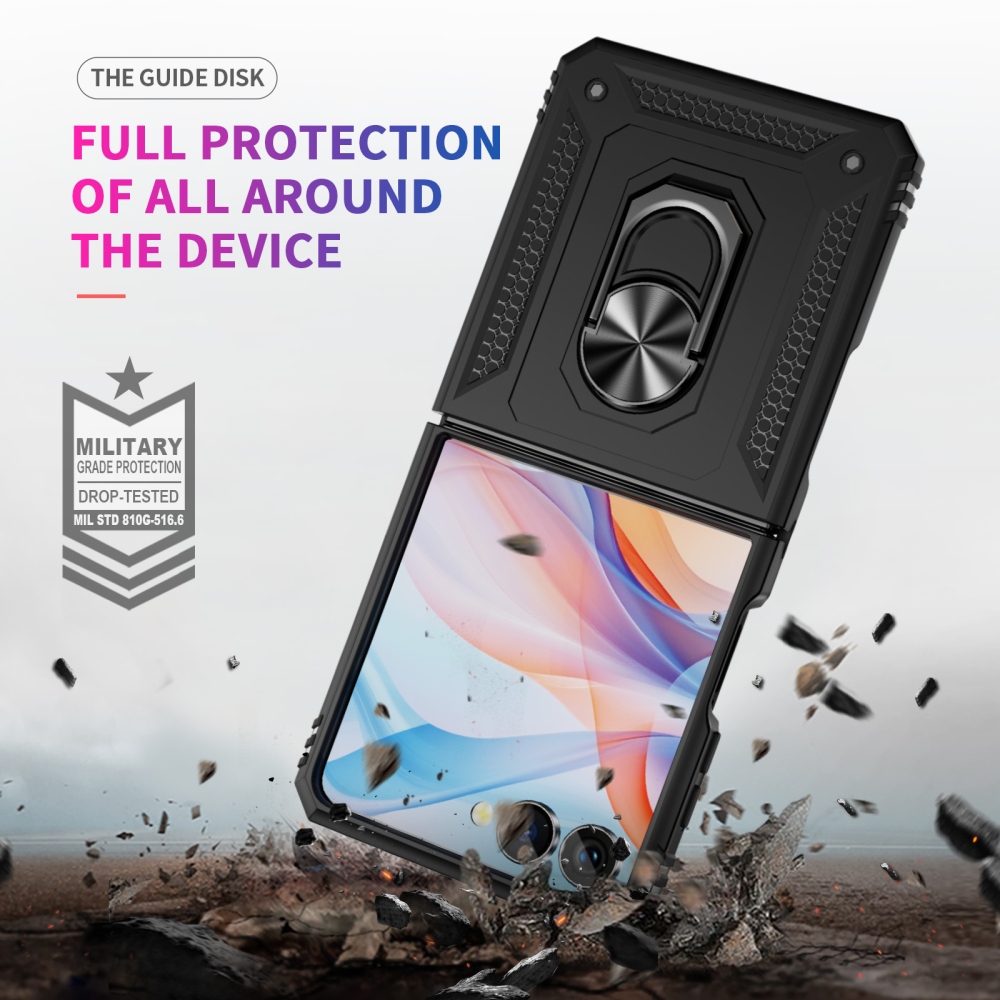 Ring odolný kryt na Samsung Galaxy Z Flip8 5G - černý