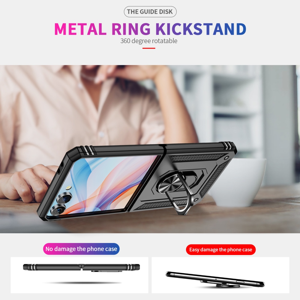 Ring odolný kryt na Samsung Galaxy Z Flip8 5G - černý