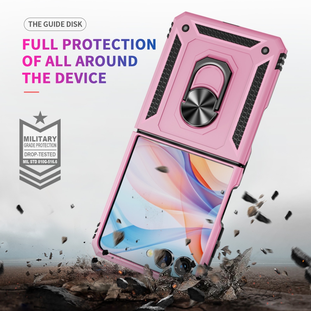 Ring odolný kryt na Samsung Galaxy Z Flip8 5G - růžový