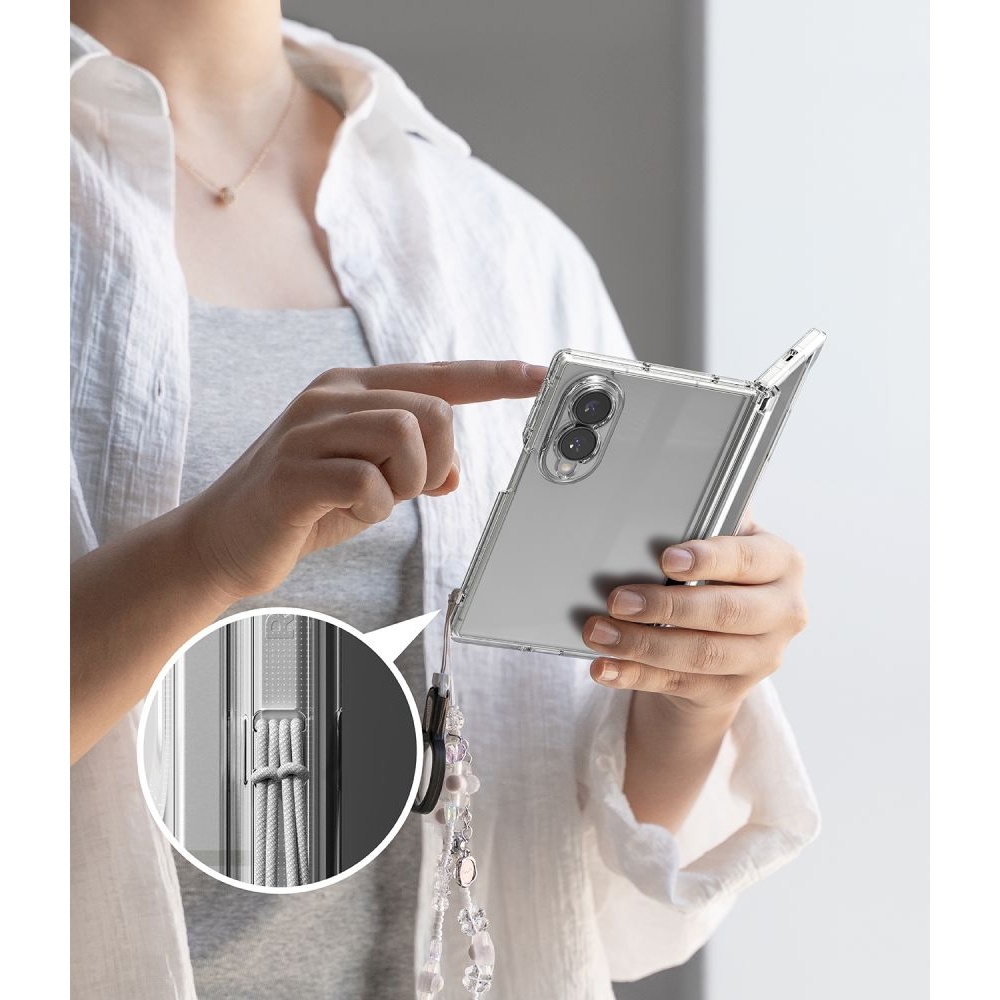 Ringke Fusion Flap obal na Samsung Galaxy Z Fold 8 - průhledný