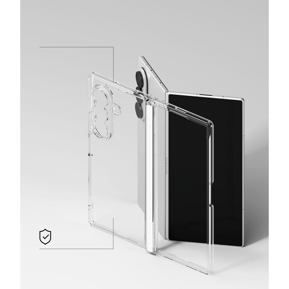Ringke Fusion Flap obal na Samsung Galaxy Z Fold 8 Ultra - průhledný