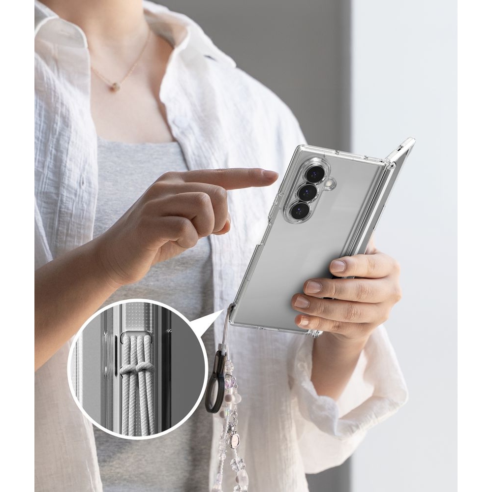 Ringke Fusion Flap obal na Samsung Galaxy Z Fold 8 Ultra - průhledný