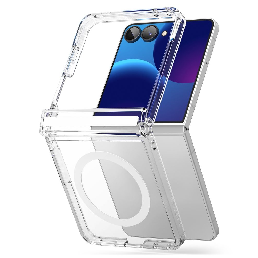 Ringke Fusion Flap obal s MagSafe na Samsung Galaxy Z Flip 8 - průhledný
