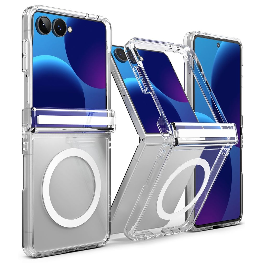 Ringke Fusion Flap obal s MagSafe na Samsung Galaxy Z Flip 8 - průhledný