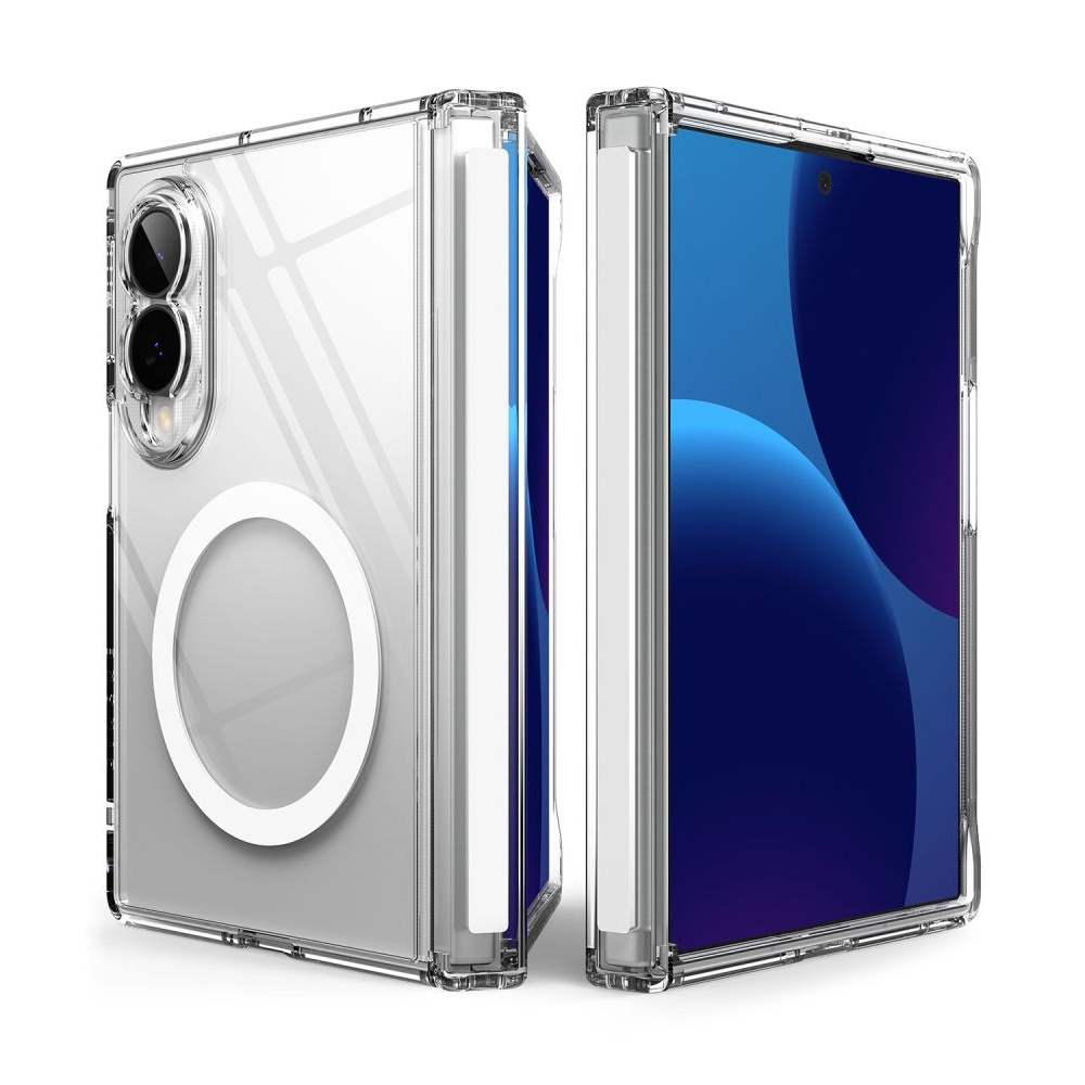 Ringke Fusion Flap obal s MagSafe na Samsung Galaxy Z Fold 8 - průhledný