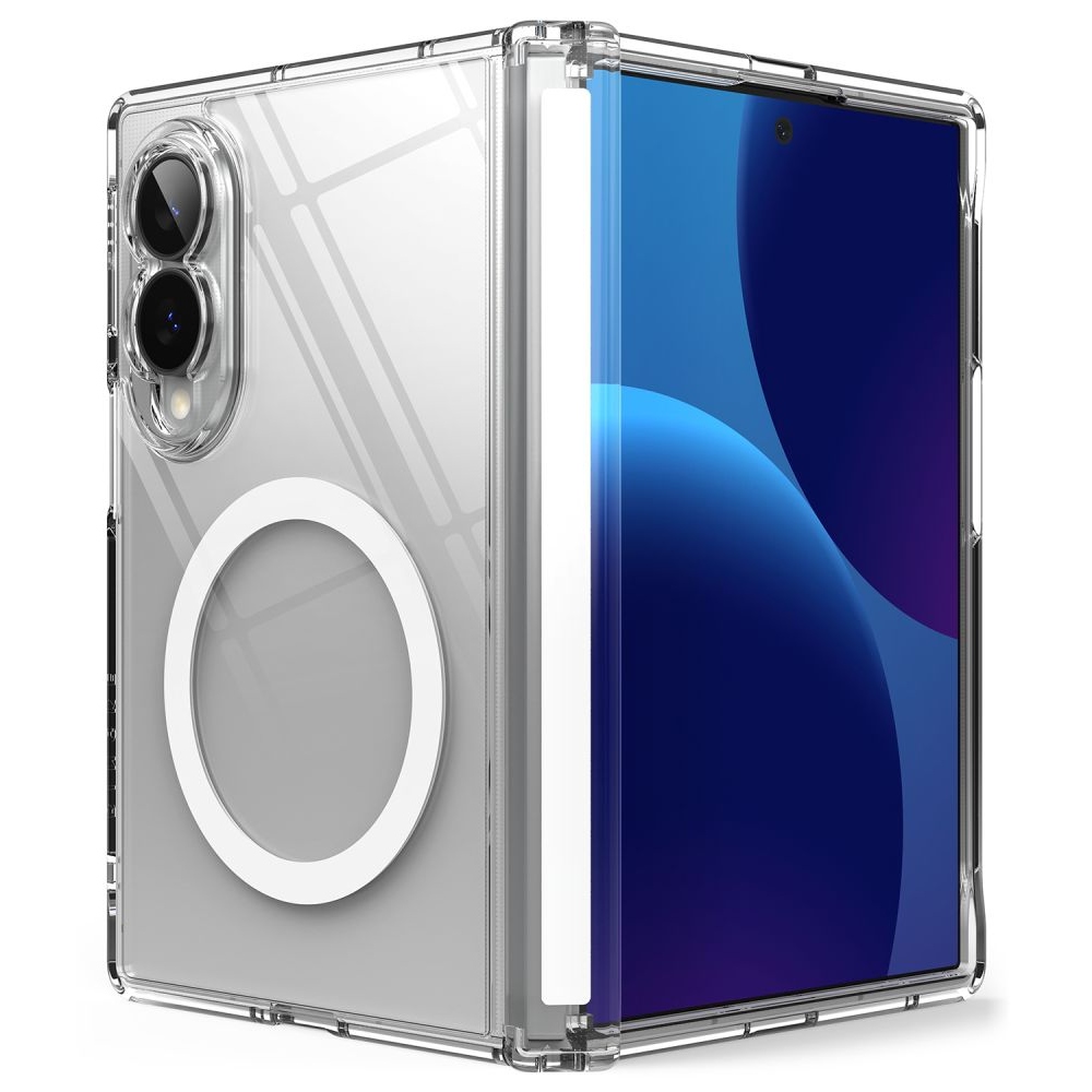 Ringke Fusion Flap obal s MagSafe na Samsung Galaxy Z Fold 8 - průhledný