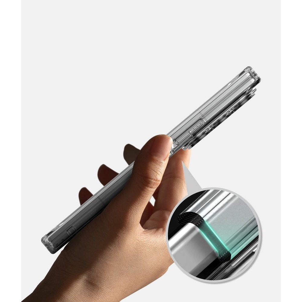 Ringke Fusion Flap obal s MagSafe na Samsung Galaxy Z Fold 8 Ultra - průhledný