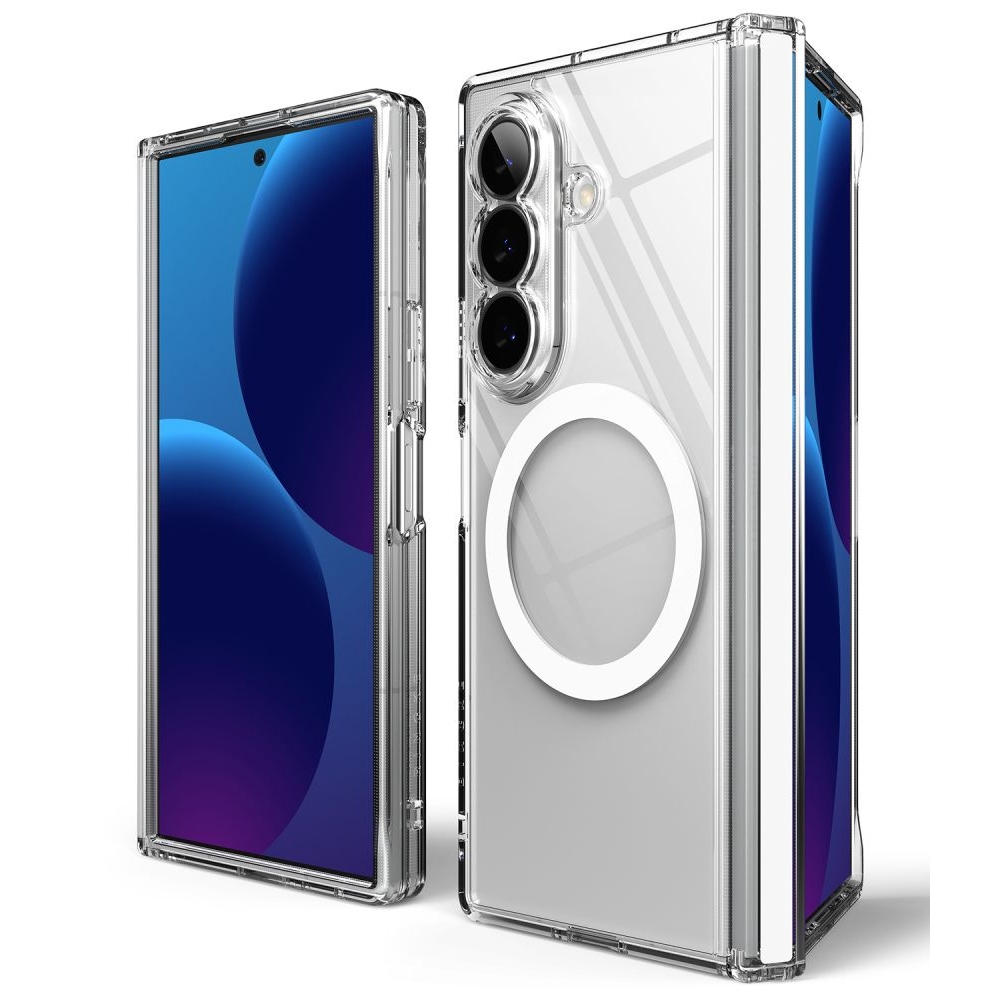Ringke Fusion Flap obal s MagSafe na Samsung Galaxy Z Fold 8 Ultra - průhledný