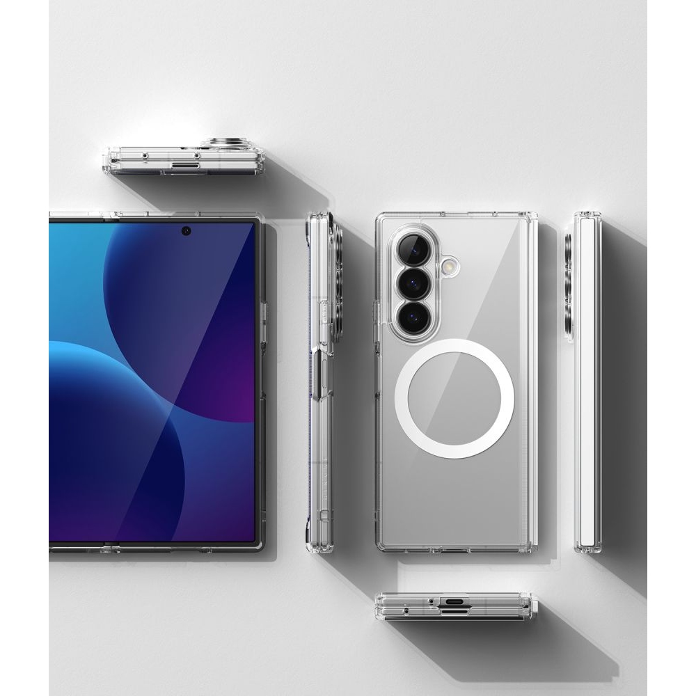 Ringke Fusion Flap obal s MagSafe na Samsung Galaxy Z Fold 8 Ultra - průhledný