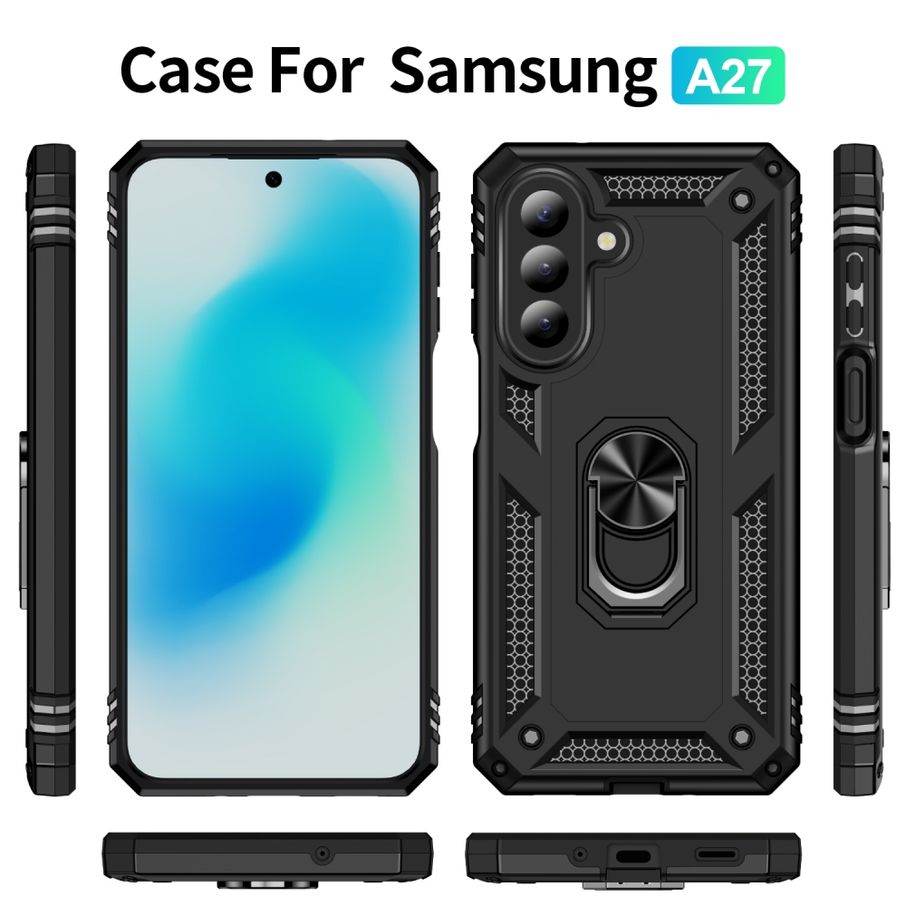 Rings odolný kryt na Samsung Galaxy A27 - černý
