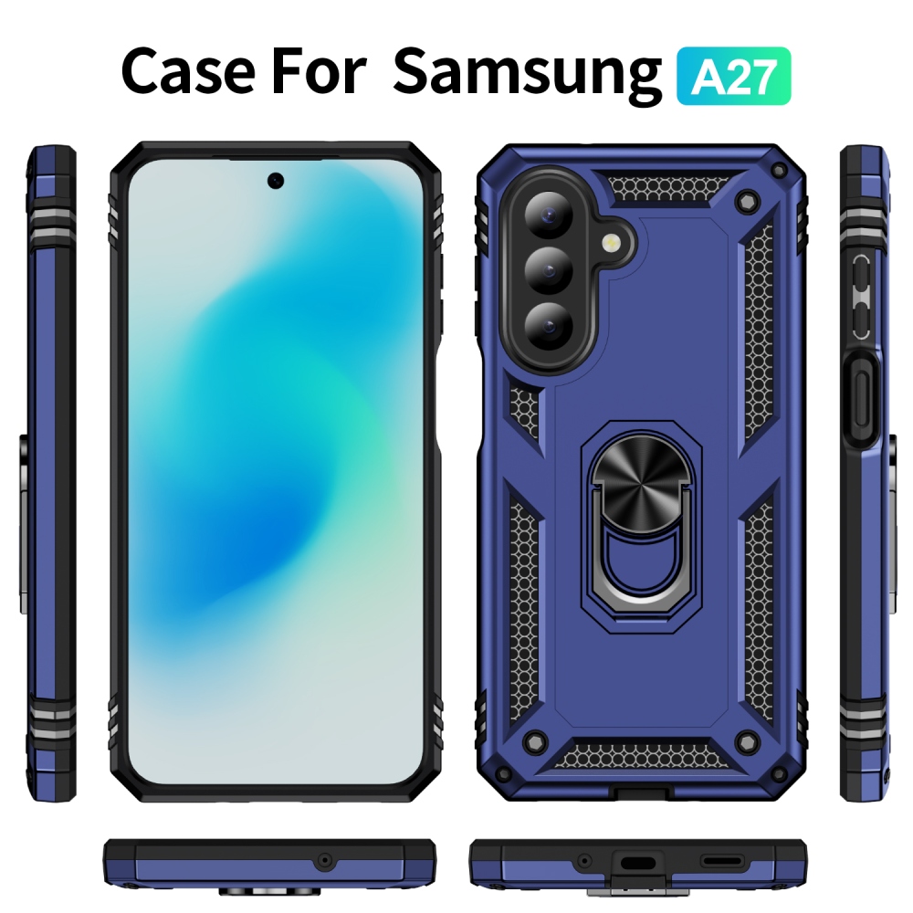 Rings odolný kryt na Samsung Galaxy A27 - modrý