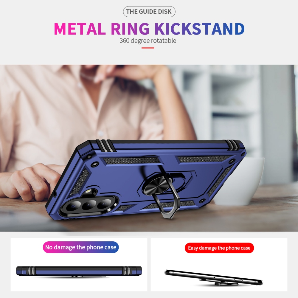 Rings odolný kryt na Samsung Galaxy A27 - modrý