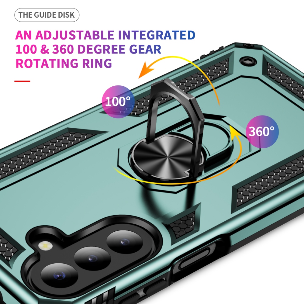 Rings odolný kryt na Samsung Galaxy A27 - zelený