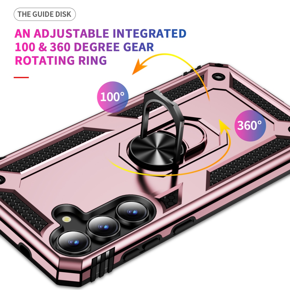 Rings odolný kryt na Samsung Galaxy S26 FE - růžovozlatý