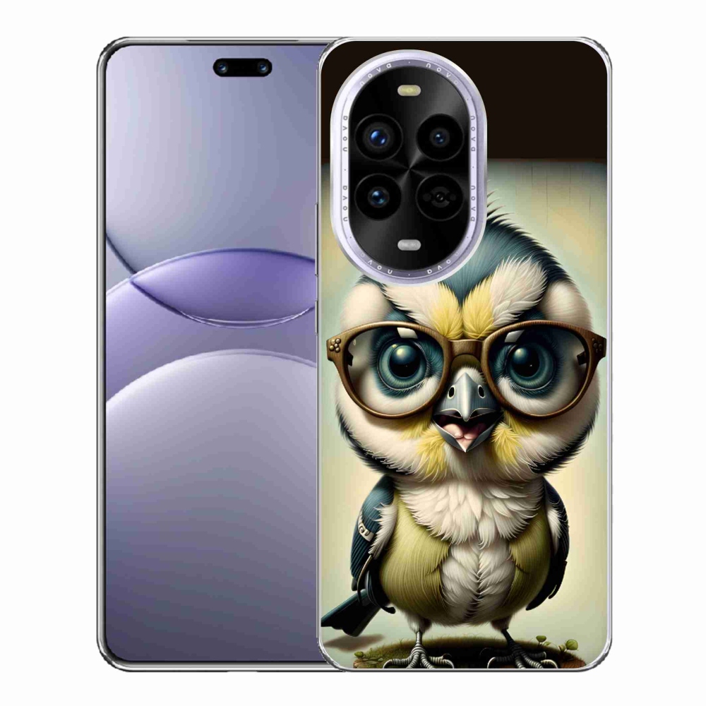 Gelový kryt mmCase na Huawei Nova 13 Pro 5G - mládě s brýlemi