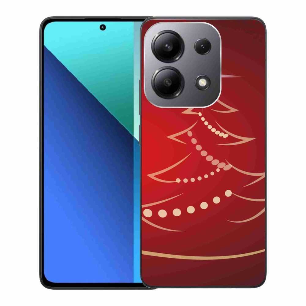 Gelový kryt mmCase na Xiaomi Redmi Note 13 - kreslený vánoční stromek