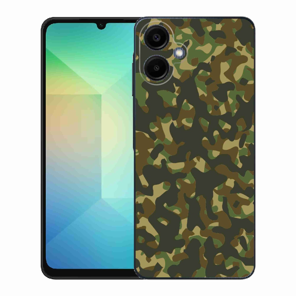Gelový kryt mmCase na Samsung Galaxy A06 4G - maskáčový vzor 1