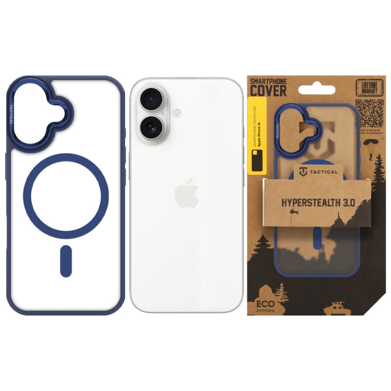 Tactical MagForce Hyperstealth 3.0 Kryt pro Apple iPhone 16 Deep Blue