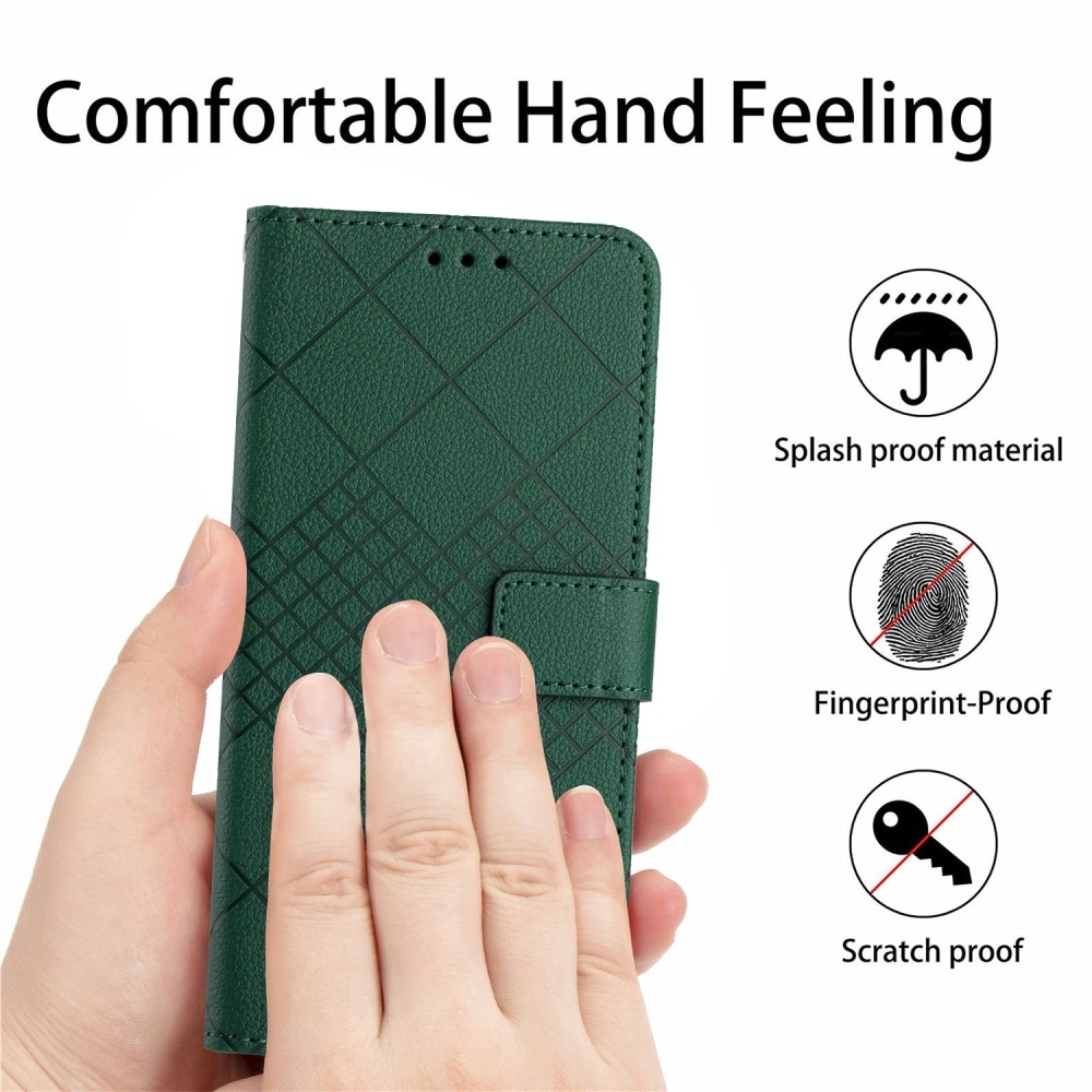 Texture knížkové pouzdro na mobil Realme C67 - zelené