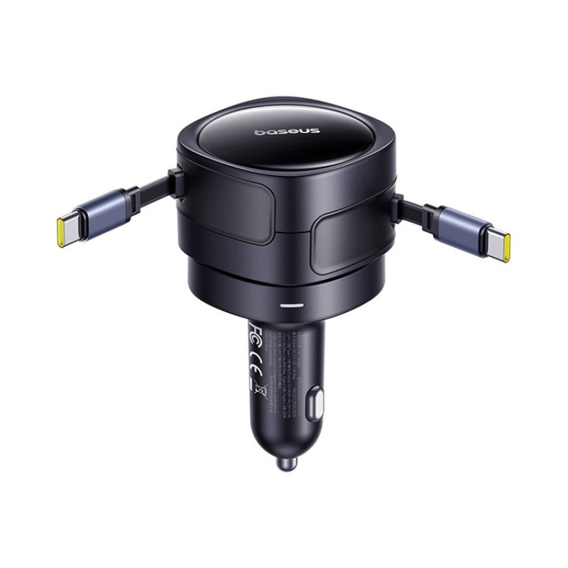 Baseus Enjoyment Max Nabíječka do Auta USB-C/USB-C 60W Cosmic Black