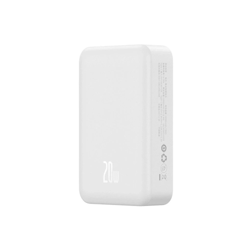Baseus Magnetická Powerbanka 20000mAh 20W White