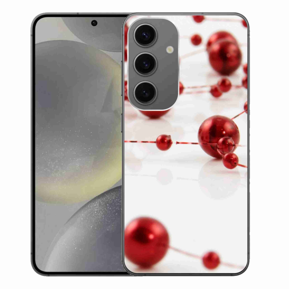 Gelový kryt mmCase na Samsung Galaxy S24+ - vánoční řetěz