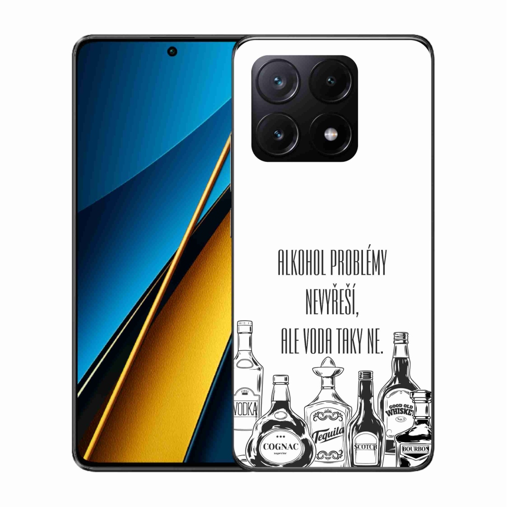 Gelový kryt mmCase na Xiaomi Poco X6 Pro 5G - vtipný text bílé pozadí