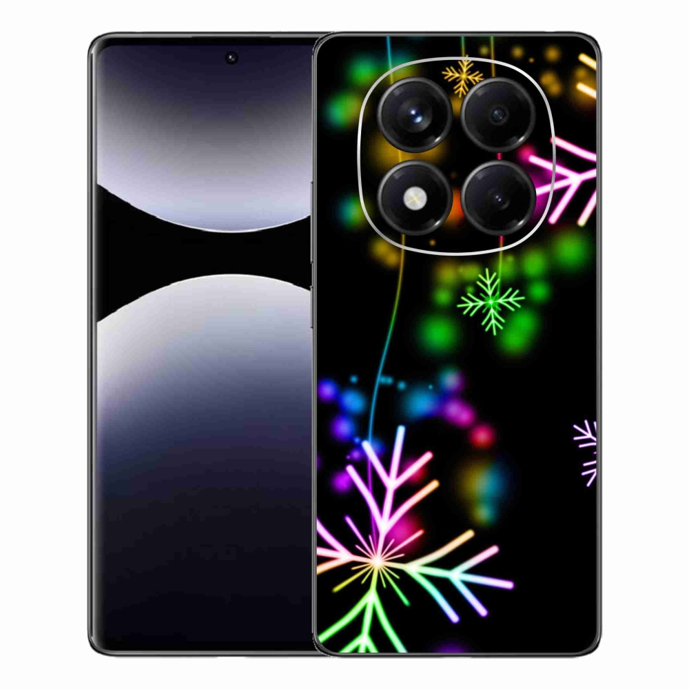 Gelový kryt mmCase na Xiaomi Redmi Note 14 Pro - barevné vločky