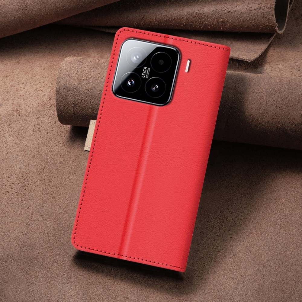 BNF DUO knížkové pouzdro na Xiaomi 15 - červené