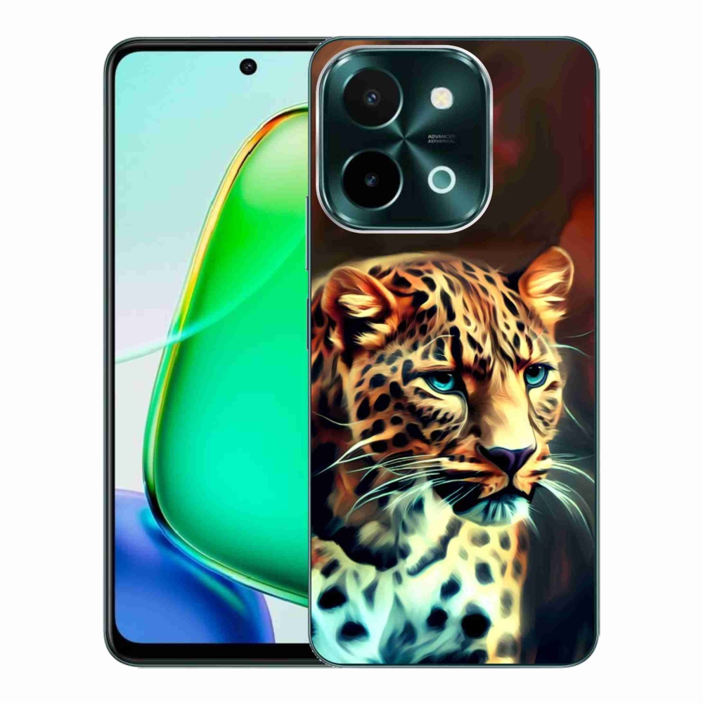Gelový kryt mmCase na Vivo Y28 - leopard