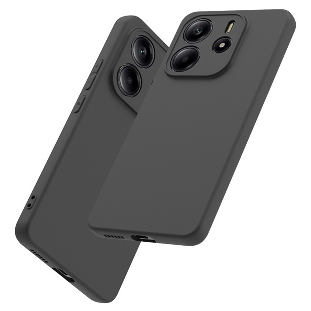 Matný gelový obal na Xiaomi Redmi Note 14 - černý