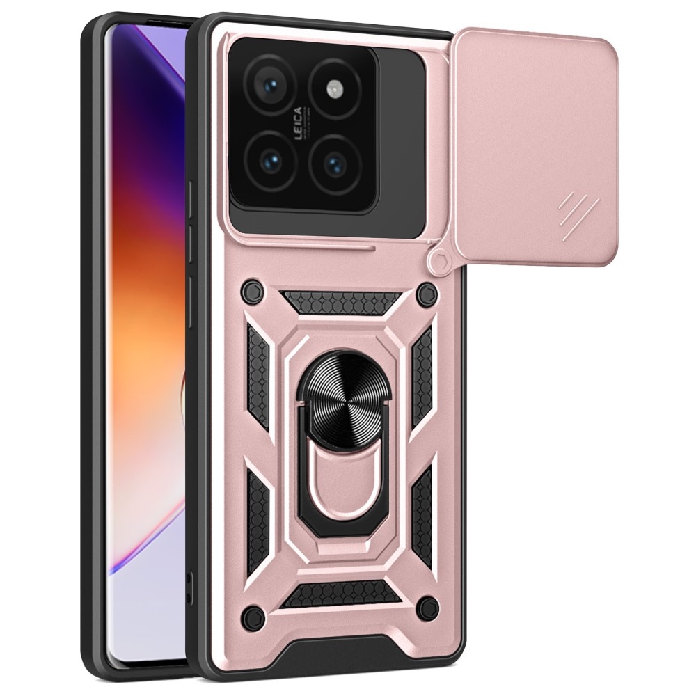 Slide odolný kryt na Xiaomi 14T - růžovozlatý